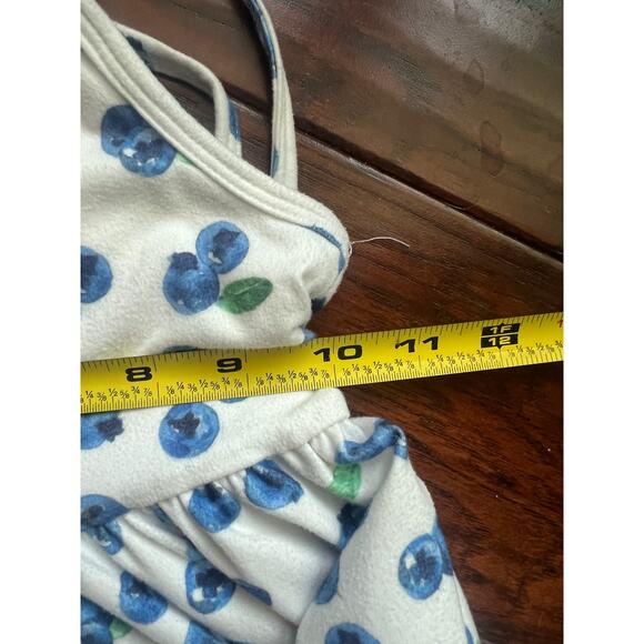 Jane + Jo dress 4T House Dress Blueberry Super Soft Tie Shoulders Cottagecore - Picture 7 of 7